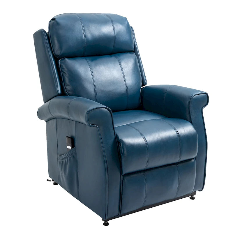 Fauteuil inclinable électrique de relaxation en similicuir avec fonction massage pour personnes âgées Clihome