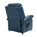 Fauteuil inclinable électrique de relaxation en similicuir avec fonction massage pour personnes âgées Clihome