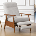 Fauteuil inclinable Taylor Wood Arm Push Back en tissu haute performance de Greyson Living