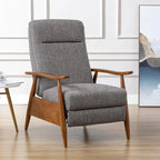 Fauteuil inclinable Taylor Wood Arm Push Back en tissu haute performance de Greyson Living