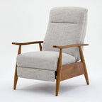 Fauteuil inclinable Taylor Wood Arm Push Back en tissu haute performance de Greyson Living