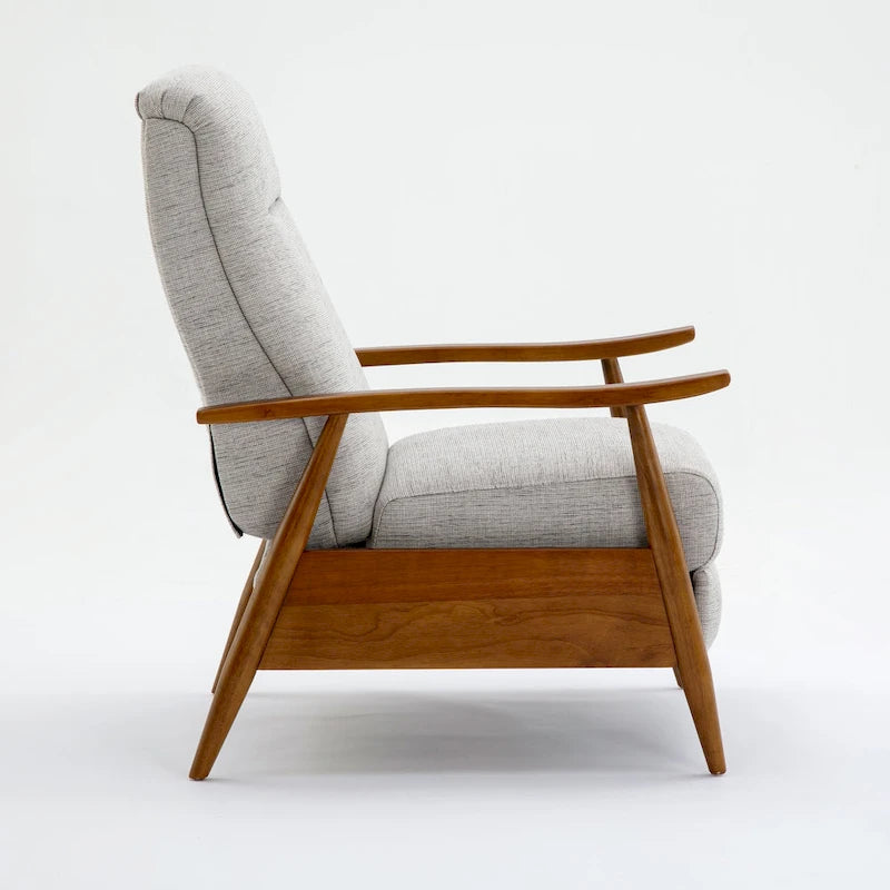 Fauteuil inclinable Taylor Wood Arm Push Back en tissu haute performance de Greyson Living