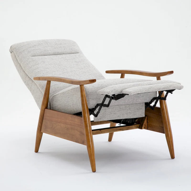 Fauteuil inclinable Taylor Wood Arm Push Back en tissu haute performance de Greyson Living
