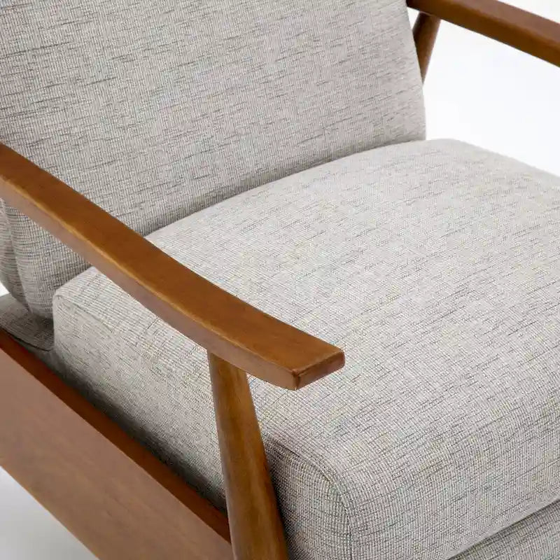 Fauteuil inclinable Taylor Wood Arm Push Back en tissu haute performance de Greyson Living