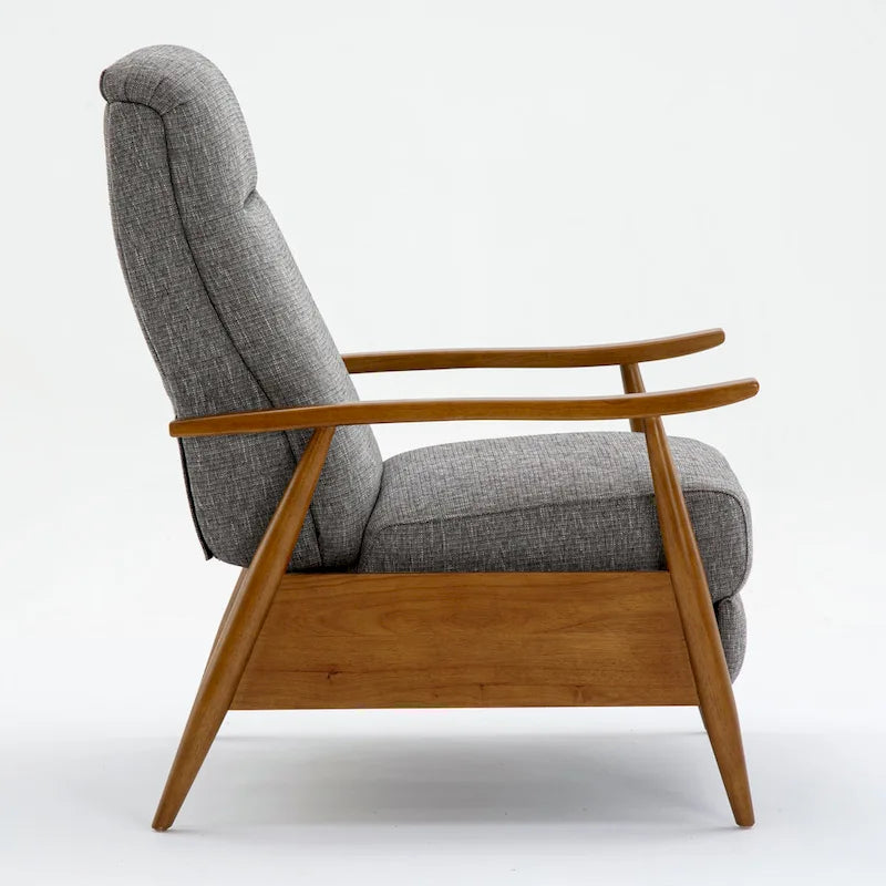 Fauteuil inclinable Taylor Wood Arm Push Back en tissu haute performance de Greyson Living