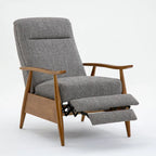 Fauteuil inclinable Taylor Wood Arm Push Back en tissu haute performance de Greyson Living