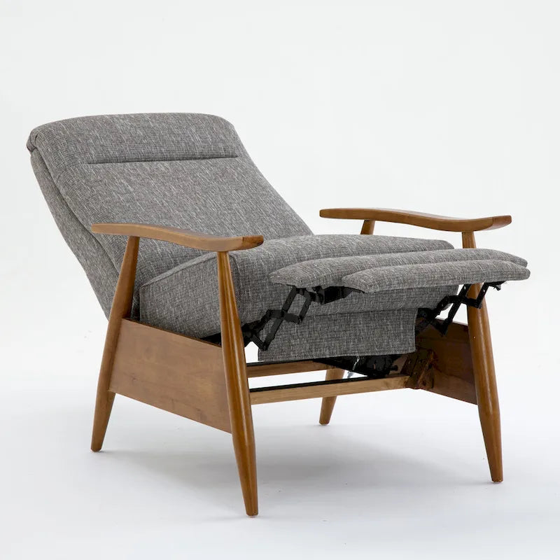 Fauteuil inclinable Taylor Wood Arm Push Back en tissu haute performance de Greyson Living