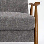 Fauteuil inclinable Taylor Wood Arm Push Back en tissu haute performance de Greyson Living