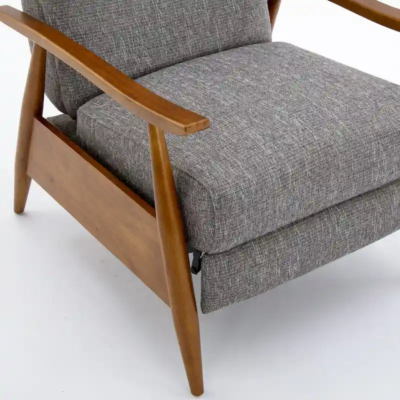 Fauteuil inclinable Taylor Wood Arm Push Back en tissu haute performance de Greyson Living