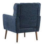 Fauteuil d'appoint en tissu chenille avec accoudoirs