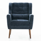 Fauteuil d'appoint en tissu chenille avec accoudoirs