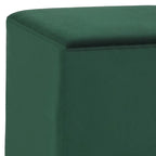 Pouffe repose-pieds Adeco tabouret coiffeuse avec garniture dorée