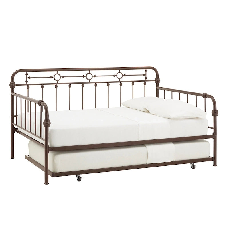 Lit de repos pleine grandeur en métal bronze Darren par iNSPIRE Q Classic