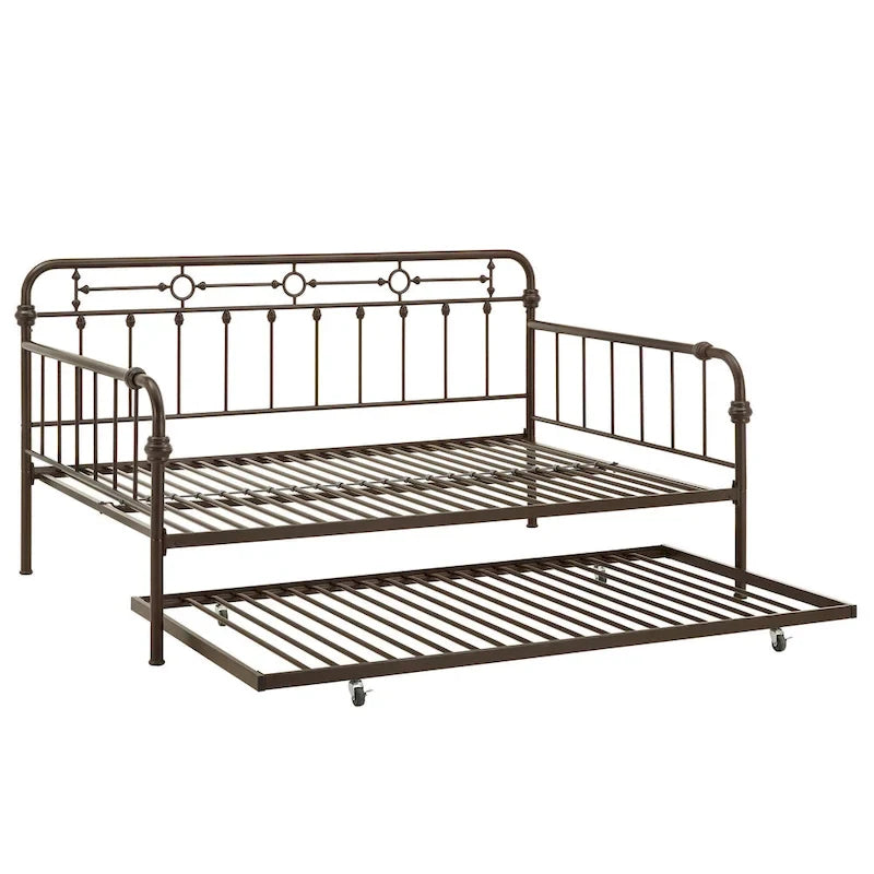 Lit de repos pleine grandeur en métal bronze Darren par iNSPIRE Q Classic
