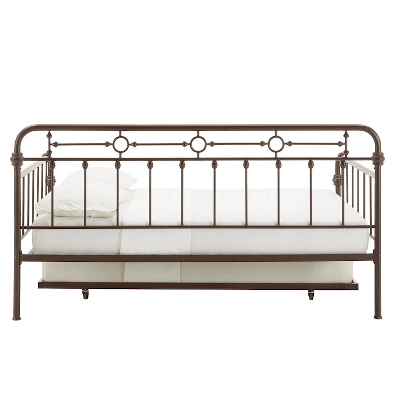Lit de repos pleine grandeur en métal bronze Darren par iNSPIRE Q Classic