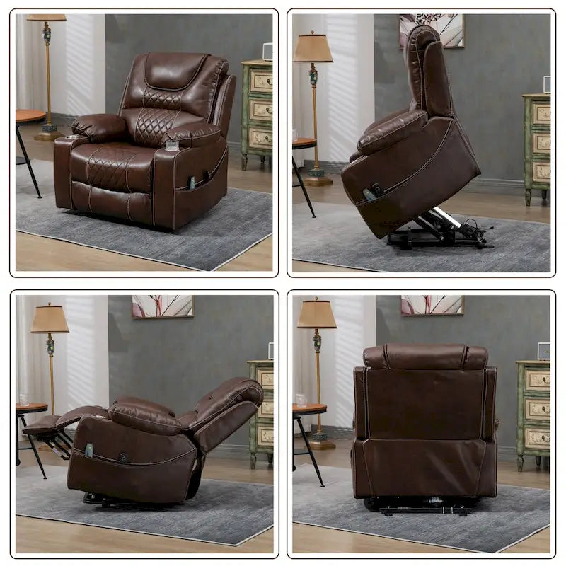 Fauteuil inclinable électrique surdimensionné Fauteuil élévateur électrique pour personnes âgées, 180 kg