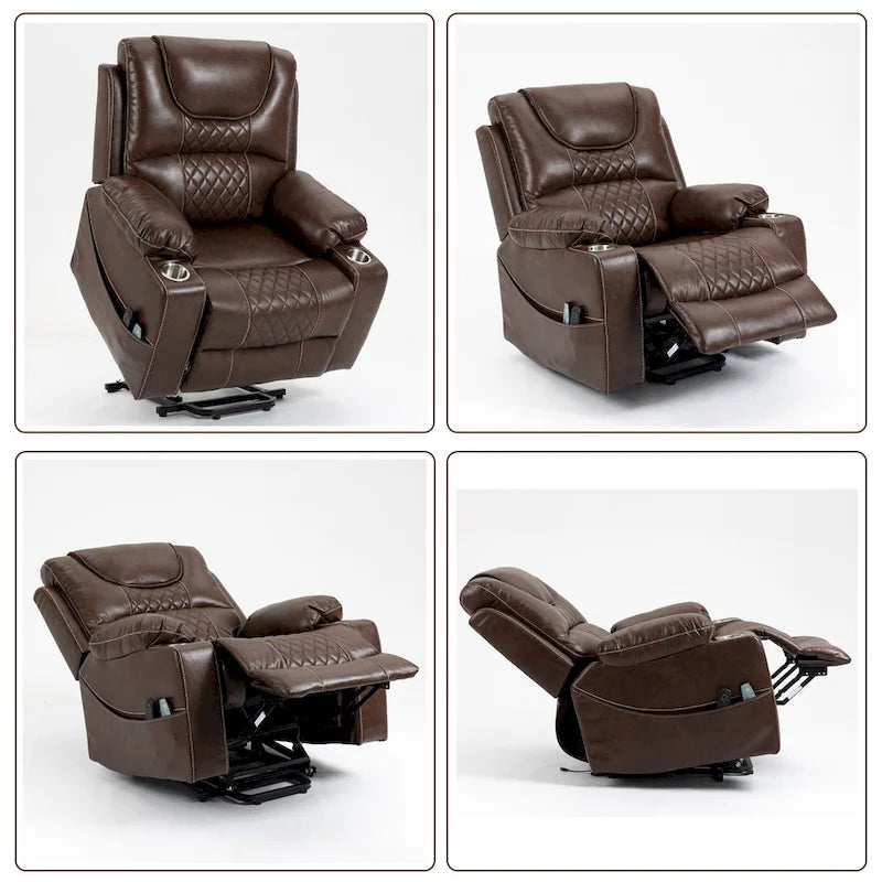 Fauteuil inclinable électrique surdimensionné Fauteuil élévateur électrique pour personnes âgées, 180 kg