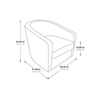 Fauteuil pivotant Danica