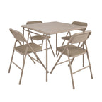 Ensemble table pliante en vinyle et chaises en tissu 5 pièces COSCO - 5 pièces