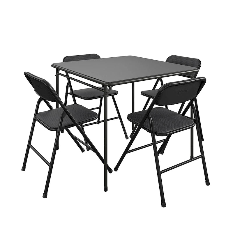 Ensemble table pliante en vinyle et chaises en tissu 5 pièces COSCO - 5 pièces
