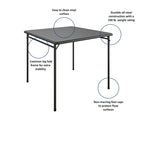 Ensemble table pliante en vinyle et chaises en tissu 5 pièces COSCO - 5 pièces