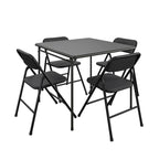 Ensemble table pliante en vinyle et chaises en tissu 5 pièces COSCO - 5 pièces