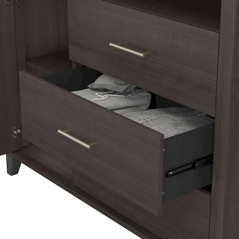 Ensemble de chambre 6 pièces pleine/grand lit Somerset par Bush Furniture