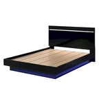 Lit plateforme Benvolio contemporain noir avec éclairage LED par Furniture of America