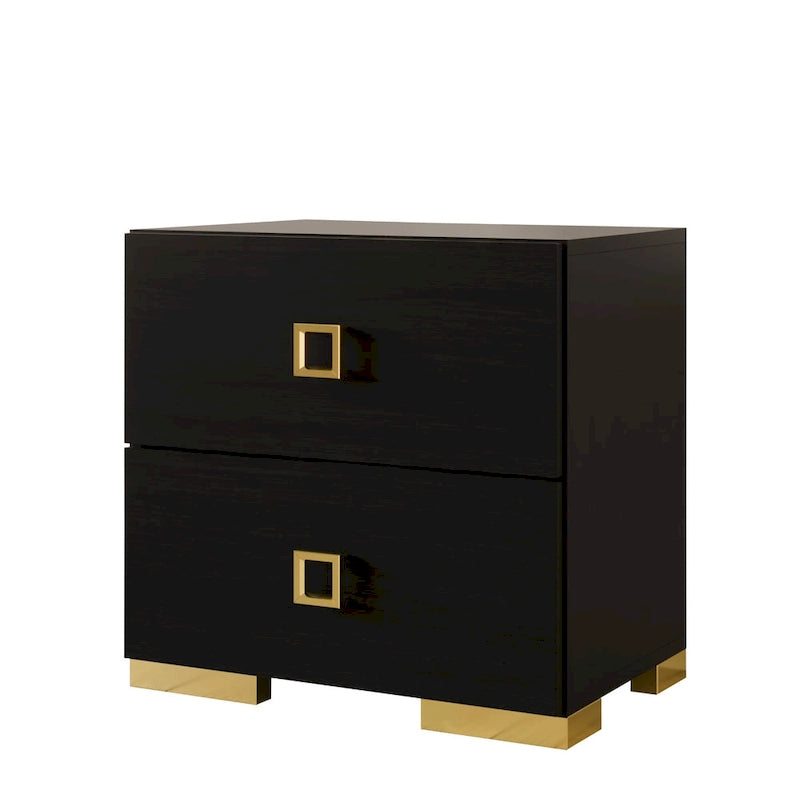 Table de chevet CraftPorch Modern Luxurious à 2 tiroirs