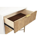 Table de chevet en bois à 2 tiroirs Origins by Alpine Larsen