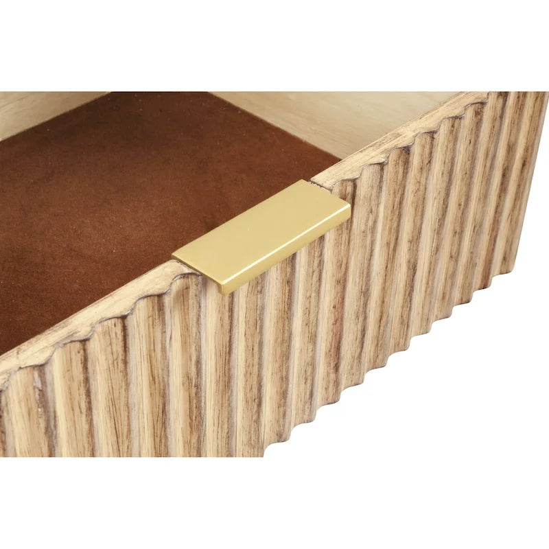 Table de chevet en bois à 2 tiroirs Origins by Alpine Larsen
