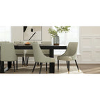 Table de conférence rectangulaire Chêne/Noir, 220 cm (L) × 120 cm (P), 8 places