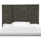 Tête de lit Abington Panel pour très grand lit, charbon vieilli