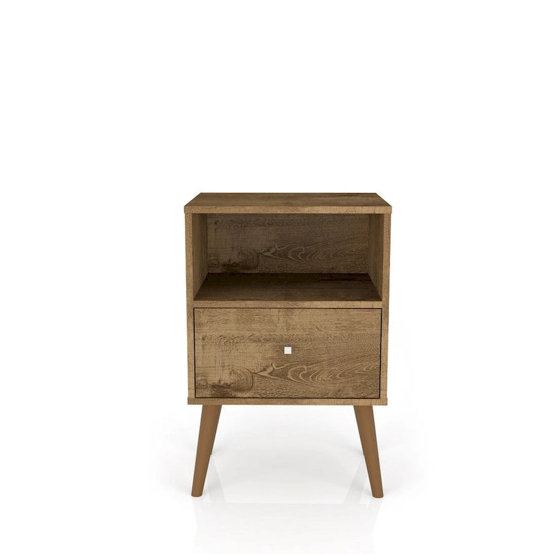 Table de chevet Liberty 1.0 du milieu du siècle moderne à 1 tiroir