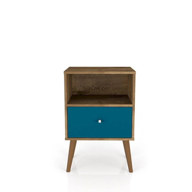 Table de chevet Liberty 1.0 du milieu du siècle moderne à 1 tiroir