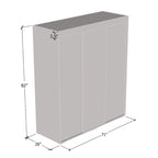 Armoire moderne brillante Copper Grove Parasol 71 pouces