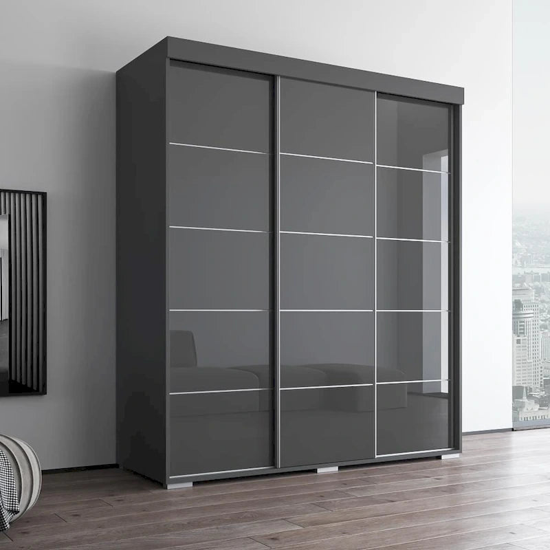 Armoire moderne brillante Copper Grove Parasol 71 pouces