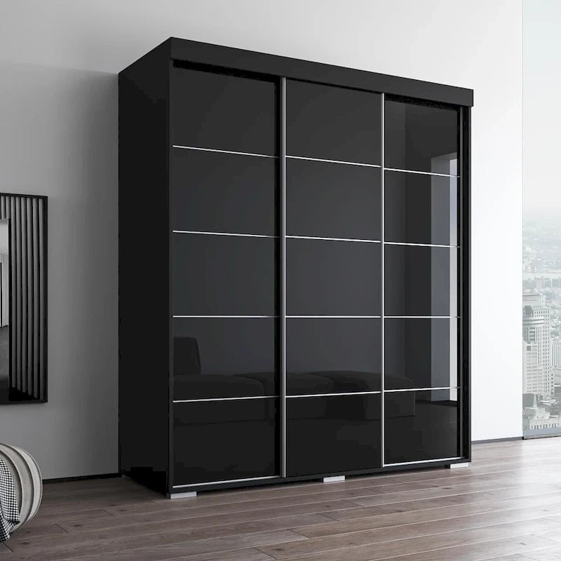 Armoire moderne brillante Copper Grove Parasol 71 pouces