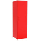 Casier métallique pour enfant avec tringle – Blanc / Rouge / Bleu / Jaune, simple