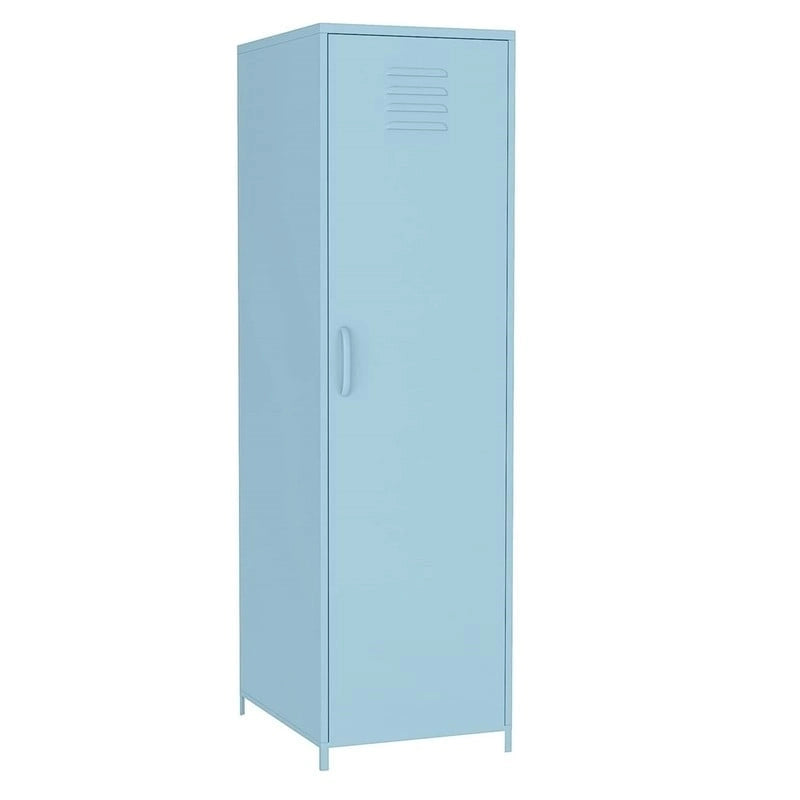Casier métallique pour enfant avec tringle – Blanc / Rouge / Bleu / Jaune, simple