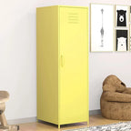 Casier métallique pour enfant avec tringle – Blanc / Rouge / Bleu / Jaune, simple