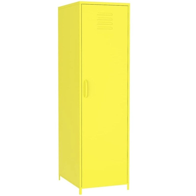 Casier métallique pour enfant avec tringle – Blanc / Rouge / Bleu / Jaune, simple