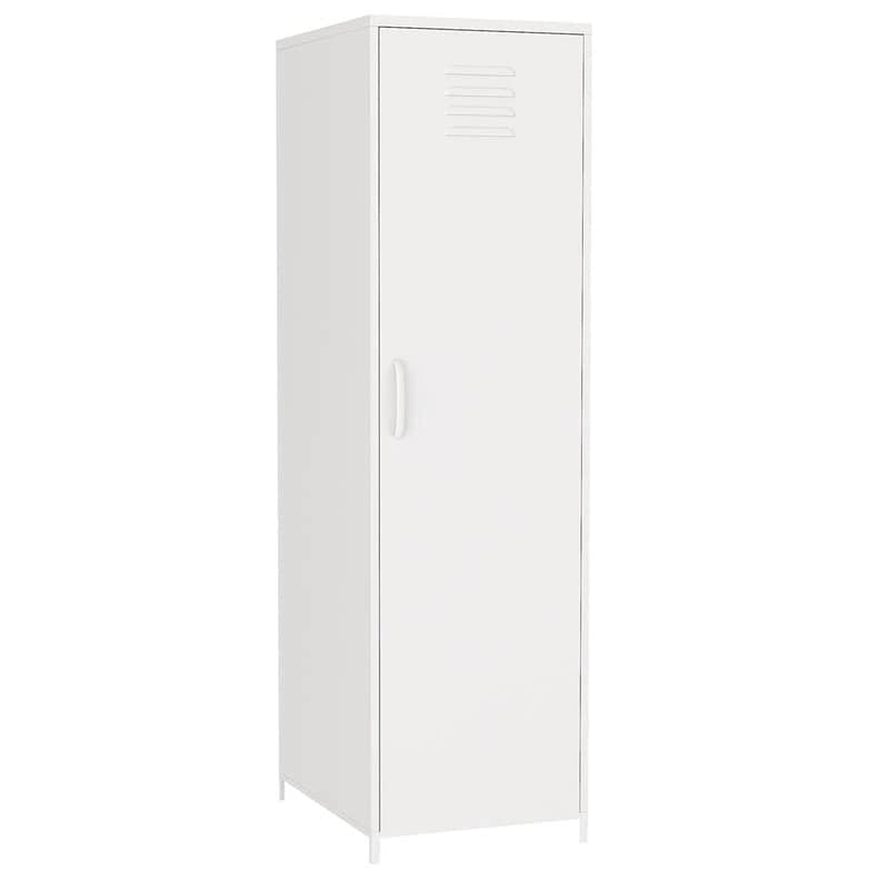 Casier métallique pour enfant avec tringle – Blanc / Rouge / Bleu / Jaune, simple