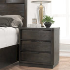 Ensemble de lit en panneaux de bois Roundhill Furniture Belani, lit, commode, miroir et deux tables de chevet, espresso