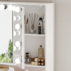 Coiffeuse 40.2W avec 3 Miroirs pour Maquillage