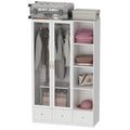 Armoires de rangement polyvalentes pour plusieurs unités Armoire blanche