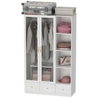Armoires de rangement polyvalentes pour plusieurs unités Armoire blanche