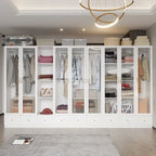 Multi-Unit Wardrobe Versatile Storage Solutions Armoires Cabinet White