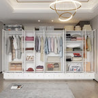 Armoires de rangement polyvalentes pour plusieurs unités Armoire blanche