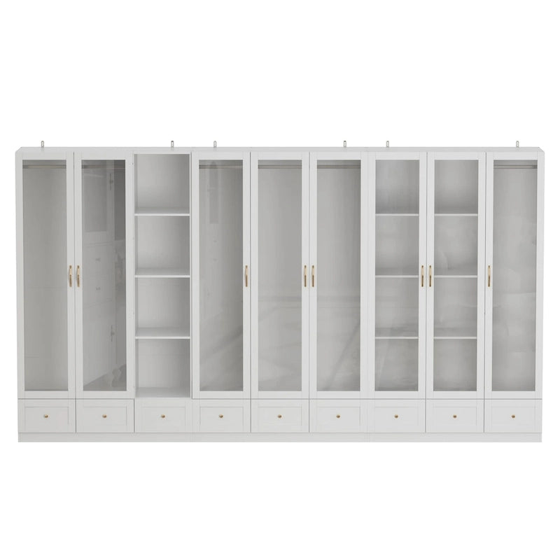 Armoires de rangement polyvalentes pour plusieurs unités Armoire blanche